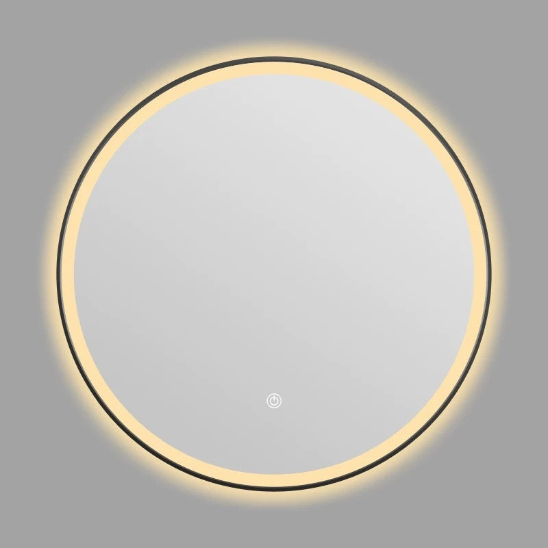 Smart Bathroom Mirror Wall-mounted Aluminum Alloy Frame LED Light Makeup Mirror