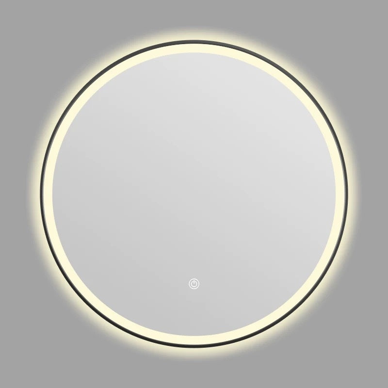 Smart Bathroom Mirror Wall-mounted Aluminum Alloy Frame LED Light Makeup Mirror