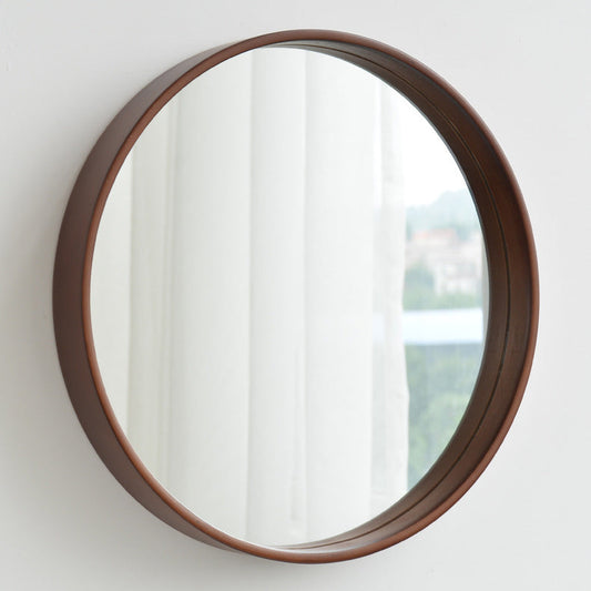 Bathroom Solid Wood Simple Bathroom Mirror Bedroom Hanging Mirror