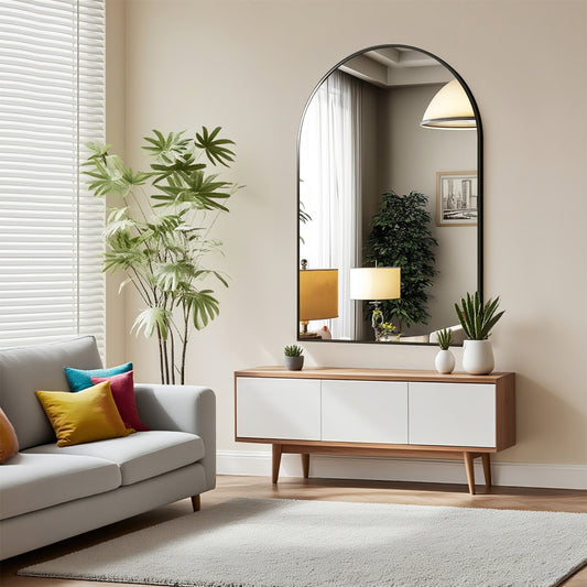 Bathroom Wall Mirror, Metal Frame Vanity Mirror For Bedroom, Entryway, Living Room